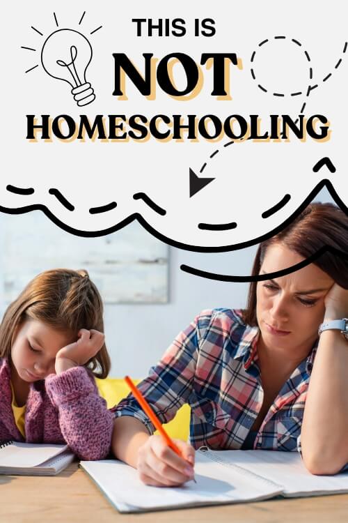 what homeschooling is not. Debunking myths.